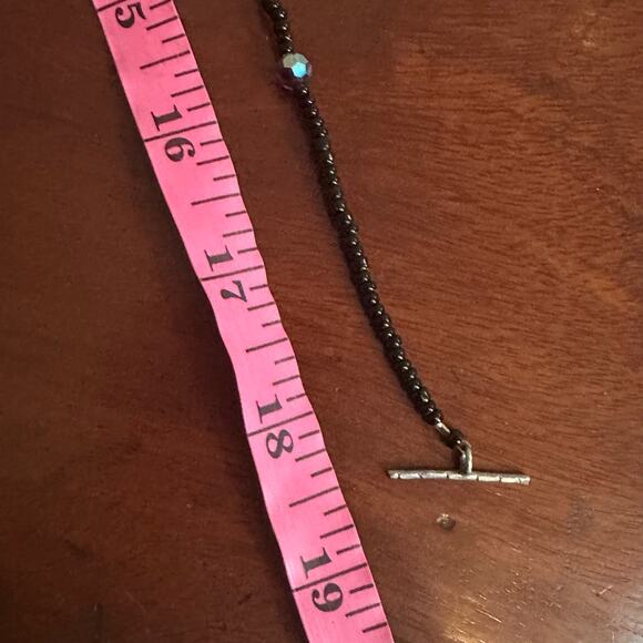 Handcrafted unique beaded necklace Boho Bohemian Clear Purple unbranded - Picture 7 of 7